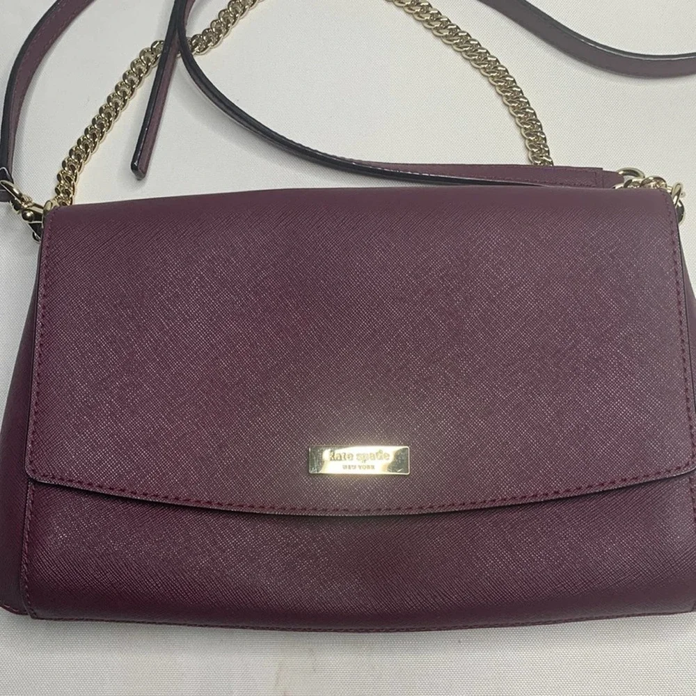 Kate Spade Laurel Way Greer Crossbody Bag in Plum - Picture 5 of 10